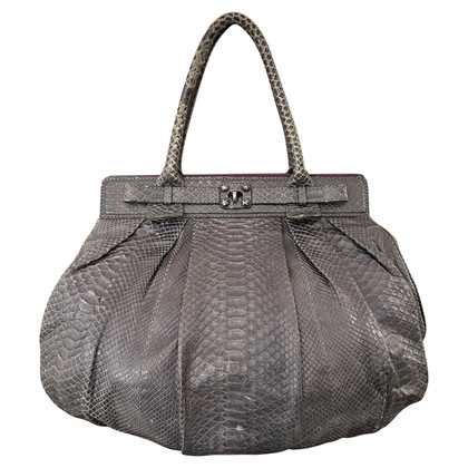 Zagliani Sac à bandoulière en Cuir en Gris