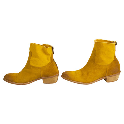 Zadig & Voltaire Ankle boots Suede in Yellow