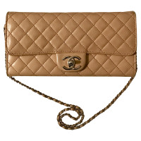 Chanel Wallet on Chain Leather in Cream