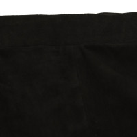 L'agence Paire de Pantalon en Daim en Noir