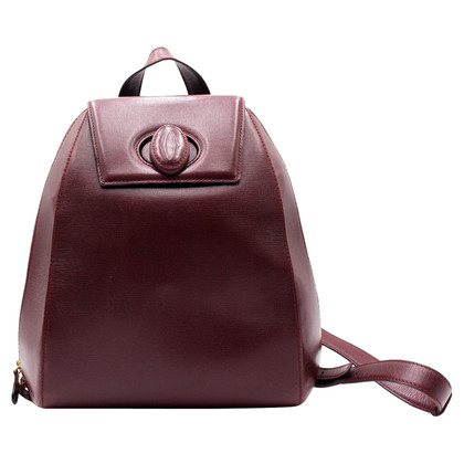Cartier Backpack Leather in Bordeaux