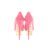 Charlotte Olympia Pumps/Peeptoes Leather in Pink