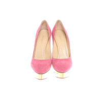 Charlotte Olympia Pumps/Peeptoes Leather in Pink