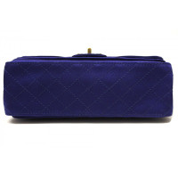 Chanel Flap bag blue satin