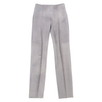 Akris Paio di Pantaloni in Pelle scamosciata in Grigio