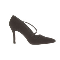 Pura Lopez Pumps/Peeptoes en Cuir en Noir