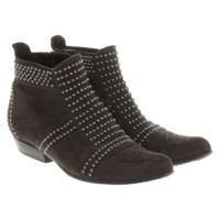 Anine Bing Bottines en Daim en Gris