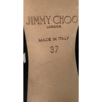 Jimmy Choo Sandalen aus Wildleder in Schwarz