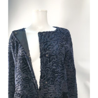 Marni Jacke/Mantel aus Pelz in Blau