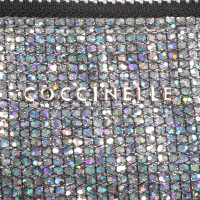 Coccinelle Clutch Bag Leather in Silvery