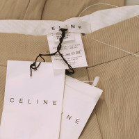 Céline Paio di Pantaloni in Cotone in Beige