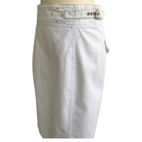 Prada Chino Skirt in White
