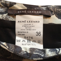 René Lezard shiny pleats Brocade skirt