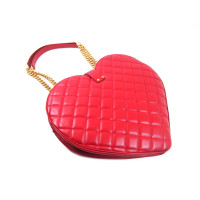Dolce & Gabbana Quilted Love Heart Bag aus Leder in Rot