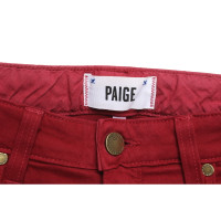 Paige Jeans Jeans aus Baumwolle in Rot