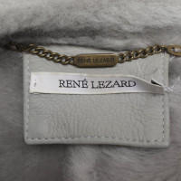 René Lezard Lammfelljacke in Grau