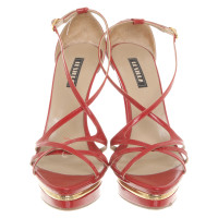 Le Silla  Sandals Leather in Red