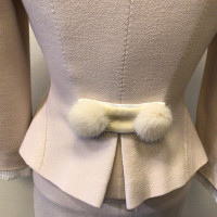 Louis Vuitton Anzug aus Wolle in Nude