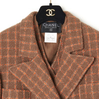 Chanel Jacke/Mantel aus Wolle in Braun