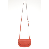 Avril Gau Shoulder bag Leather in Orange