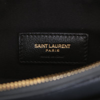 Saint Laurent Angie Chain Bag aus Leder in Blau