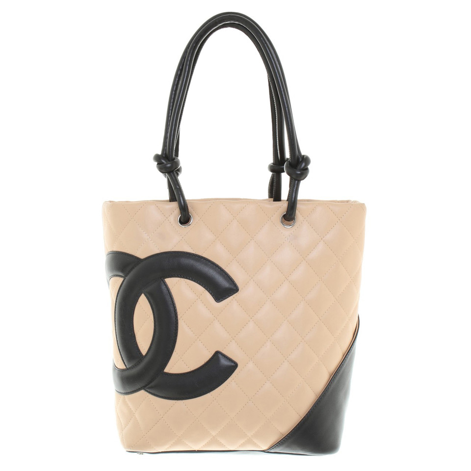 Chanel Handtasche in Beige/Schwarz