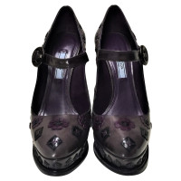 Prada Mary Janes with leather applications