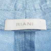 Riani Pantalon en lin en bleu clair