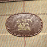 Burberry Täschchen/Portemonnaie aus Canvas in Braun