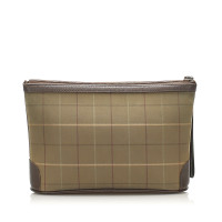 Burberry Tasje/Portemonnee Canvas in Bruin