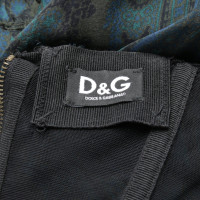 D&G zijden jurk met patroon