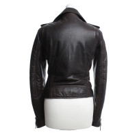 Balenciaga Brown leather jacket 