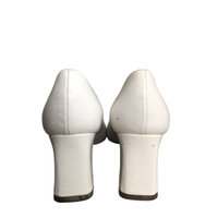 Baldinini Pumps/Peeptoes aus Leder in Weiß