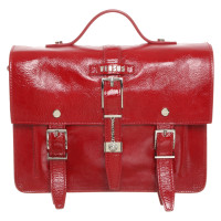 Versus Shoulder bag Patent leather in Red