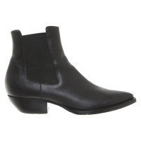 Saint Laurent Bottines en Cuir en Noir