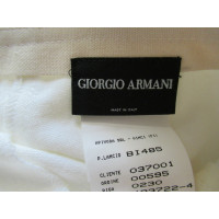 Giorgio Armani Paio di Pantaloni in Lino in Bianco