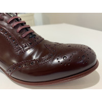 Dolce & Gabbana Lace-up shoes Patent leather in Bordeaux