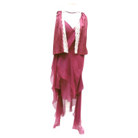 Christian Dior Robe en Soie en Fuchsia