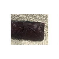Miu Miu Clutch Bag Patent leather in Bordeaux