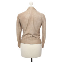 Drome Veste/Manteau en Cuir en Beige