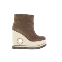 Paloma Barcelo Wedges Suede in Brown