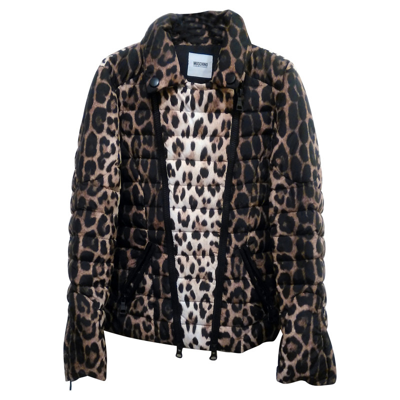 Moschino Cheap And Chic Steppjacke mit Leoparden-Muster