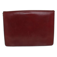 Aigner Bordeaux-colored leather briefcase