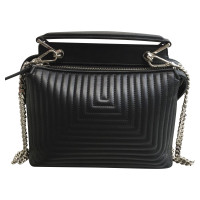 Fendi Dotcom Click en Cuir en Noir