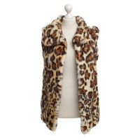 Blumarine Fellweste in Tiger-Print