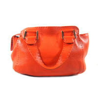 Fendi Shopper Leather in Orange