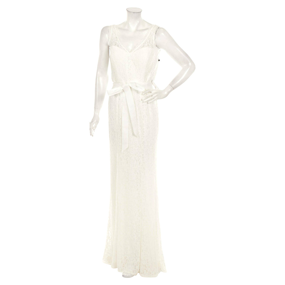 Adrianna Papell Kleid aus Viskose in Weiß