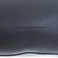Brunello Cucinelli Lederhandtasche in Grau