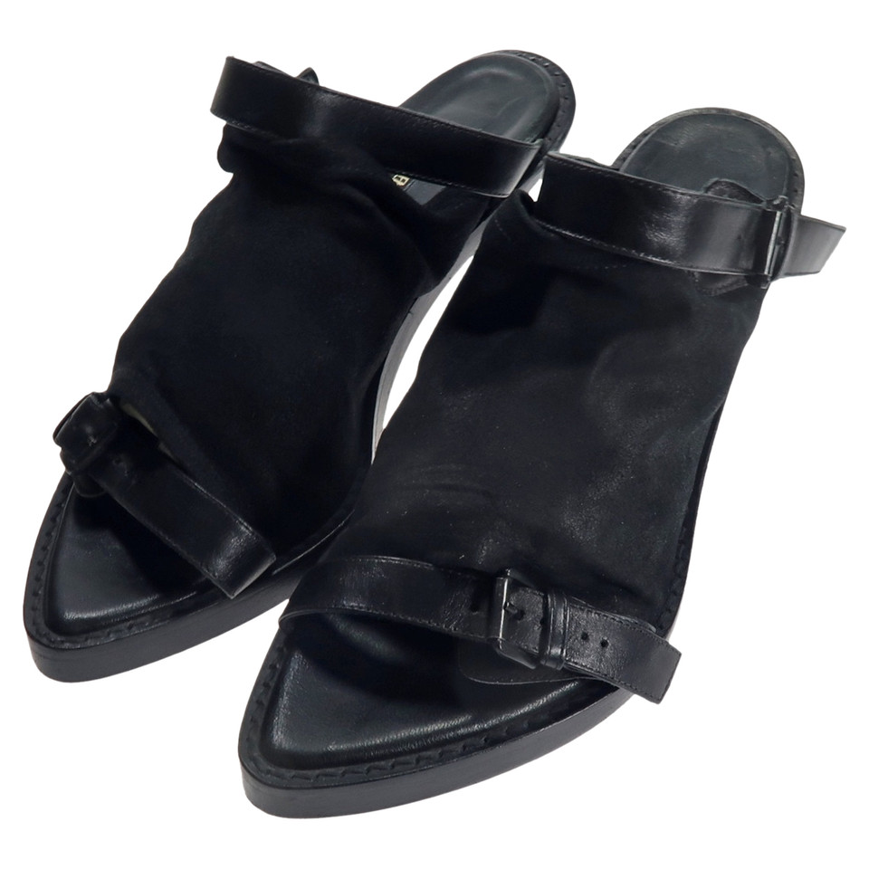 Ann Demeulemeester Sandals Leather in Black