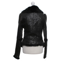 Thomas Wylde Leather jacket with fur